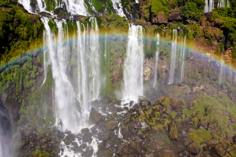 Rainbow And Iguazú Falls